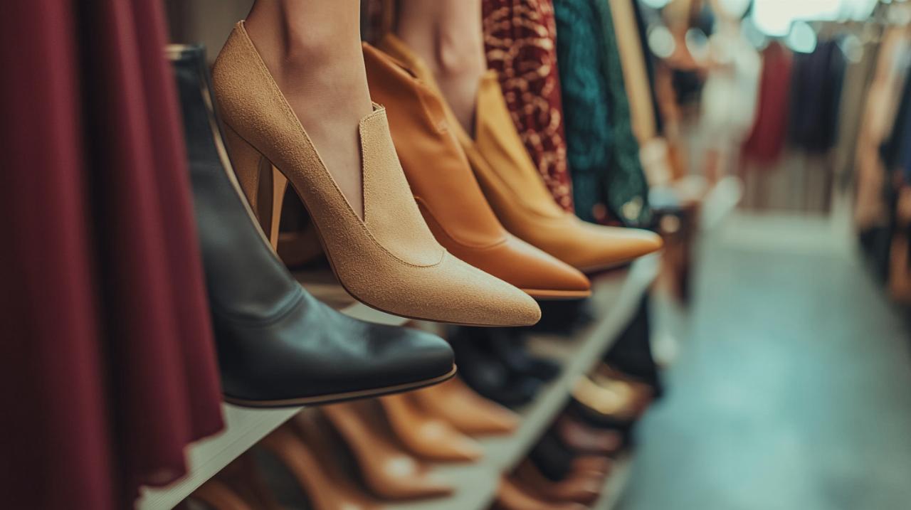 Les meilleures associations de chaussures grises pour sublimer votre robe bordeaux