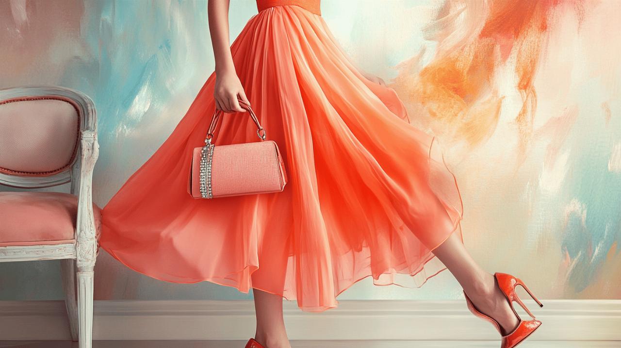 Comment accessoiriser une robe corail : du nude au flashy, les meilleurs choix de sacs